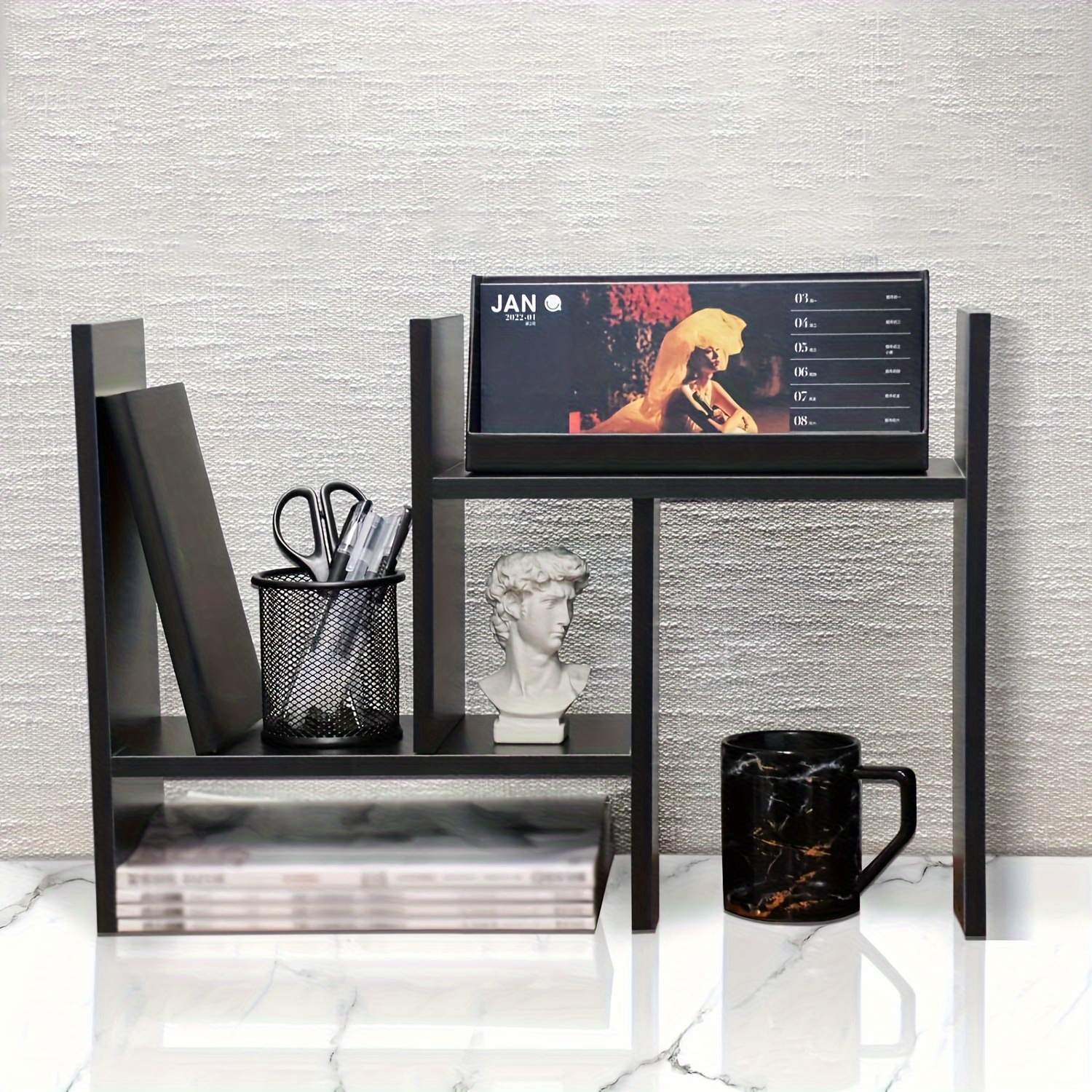 Armario de TV montado en la pared, enrutador WiFi, caja superior, estante  de pared, estante flotante, consola multimedia con cajón, adecuado para