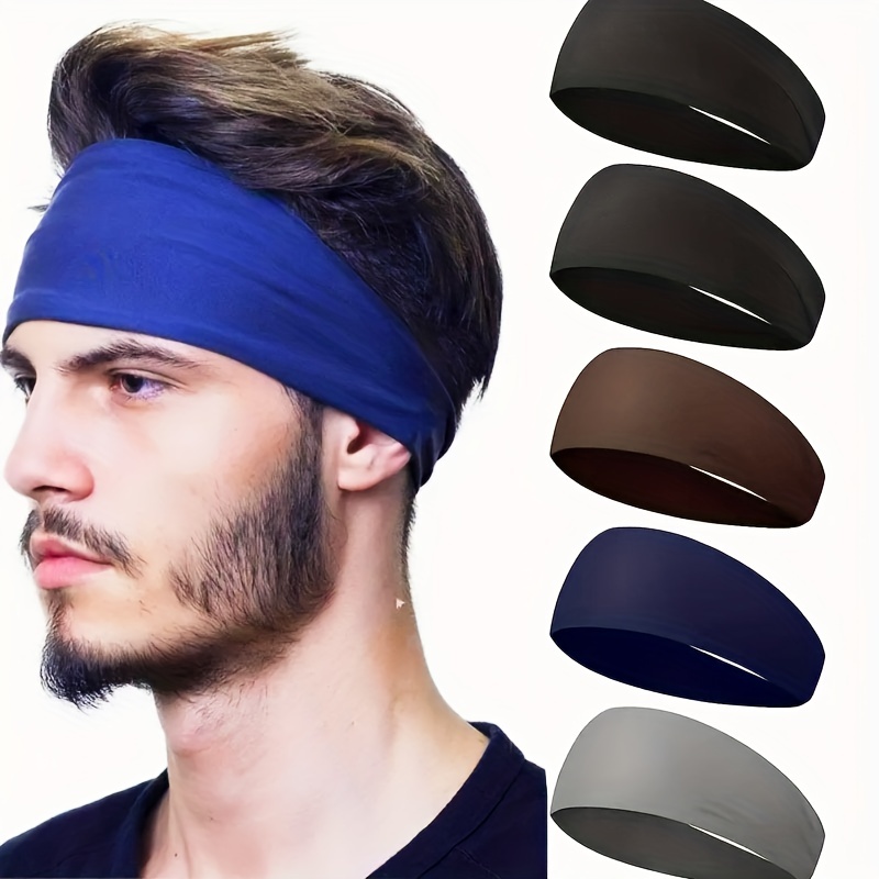 1pc Breathable Sports Headbands For Men Reusable And Washable Sweat Bands  For Running Yoga And Fitness Workouts, High-quality & Affordable