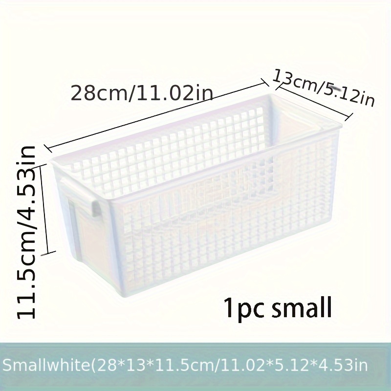 1pc Plastic Storage Basket For Desktop Snacks And Small Items