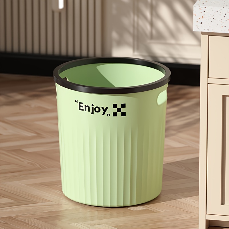 Cubo de basura estrecho para cocina, papelera de lata con tapa, reciclaje,  inodoro, sala de estar