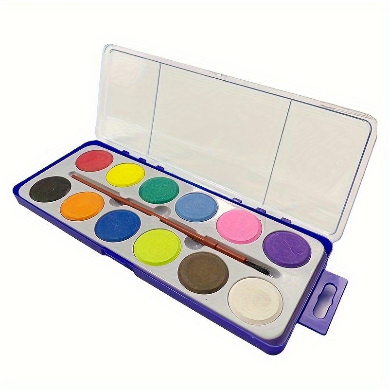 Deli 8/12/21 Colors Watercolor Painting Set Vivid Colors Non - Temu