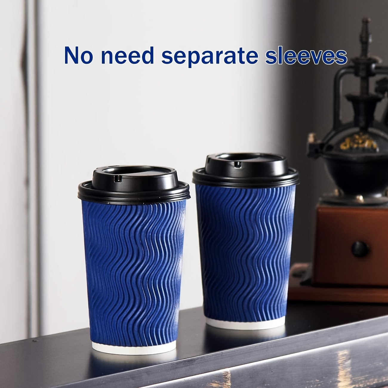 Disposable Coffee Cups With Lids And Straws Hot Paper Coffee - Temu