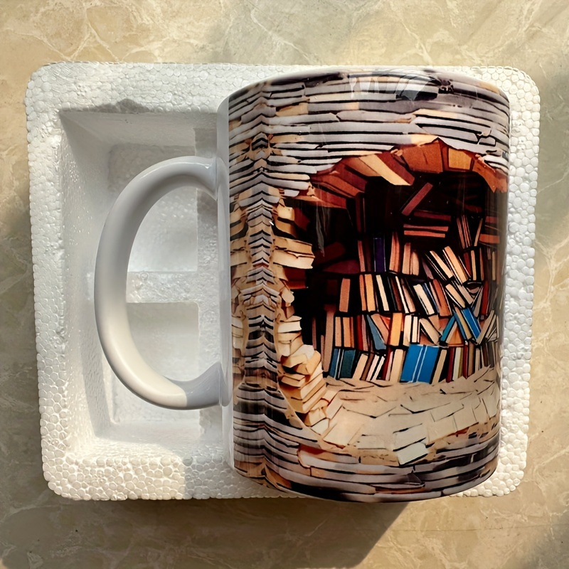 Acheter Tasses polyvalentes Design spatial, tasse d'étagère 3D, tasse  d'étagère de bibliothèque, tasse à café en céramique 1 pièce