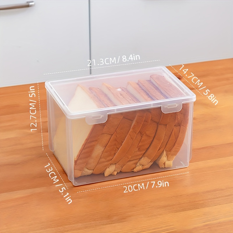AItaf Bread Storage Container Bread Keeper Clear Plastic Bread Box