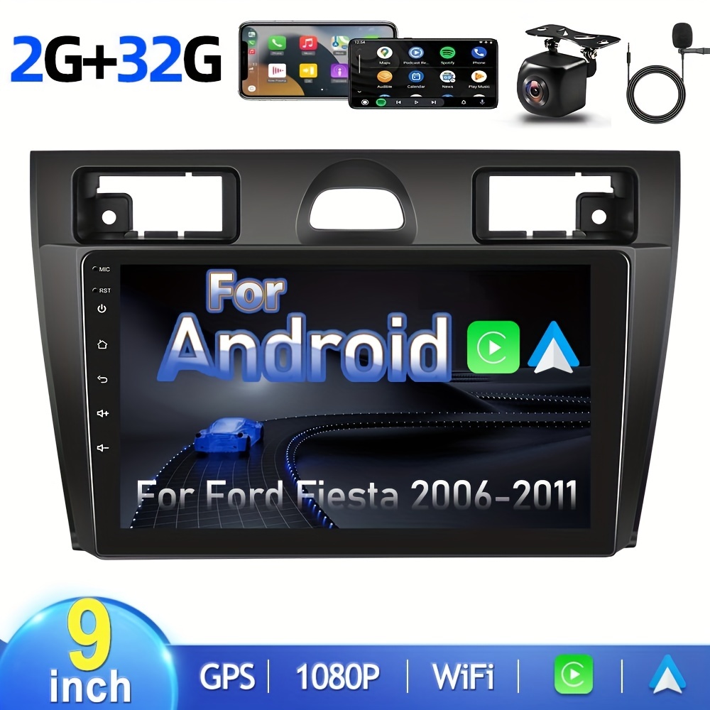  Compatible with Ford Fiesta 2006-2011 9 Inch Car Radio