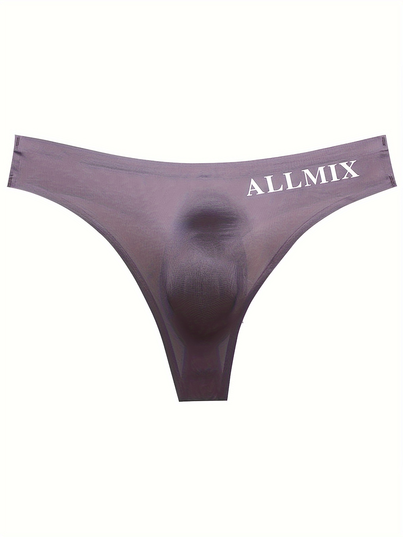 Women-Panties Sexy Ice Silk See Through Sheer Thongs Half Hip