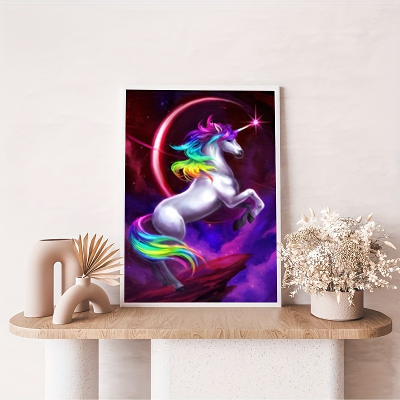 Rainbow Unicorn DIY 5D Diamond Painting Kit Full SQUARE Drill Craft Cross  Stitch