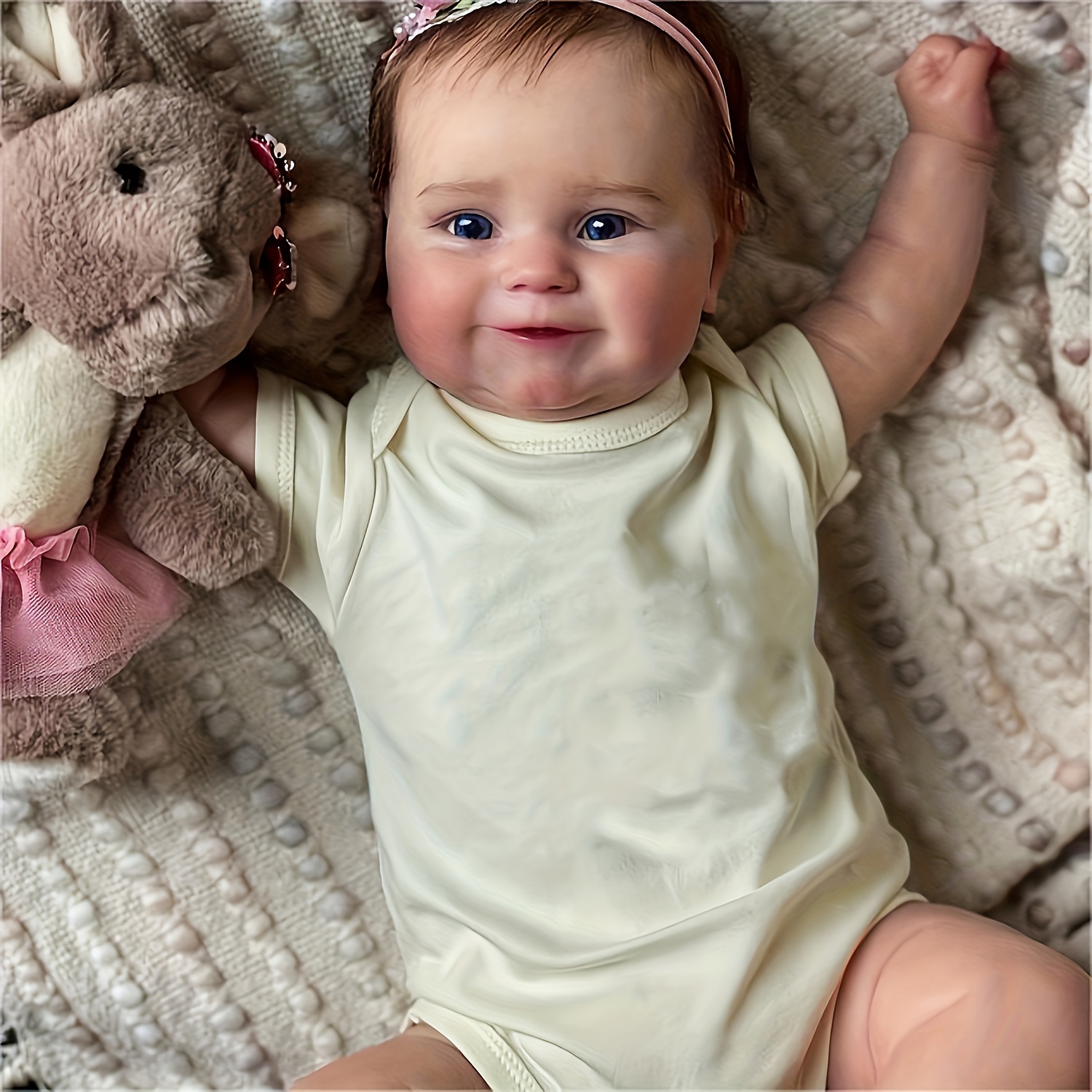 Reborn - Ropa de muñeca para bebé niña adecuada para muñecas Reborn de 22 a  24 pulgadas, accesorios para niña pequeña, vestido + diadema :  : Juguetes y Juegos
