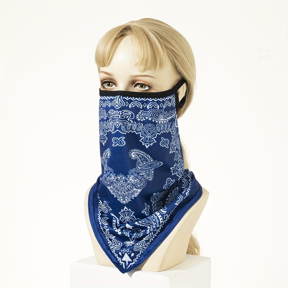 Classic Paisley Print Face Mask Unisex Ear Loop Neck Gaiter - Temu Australia