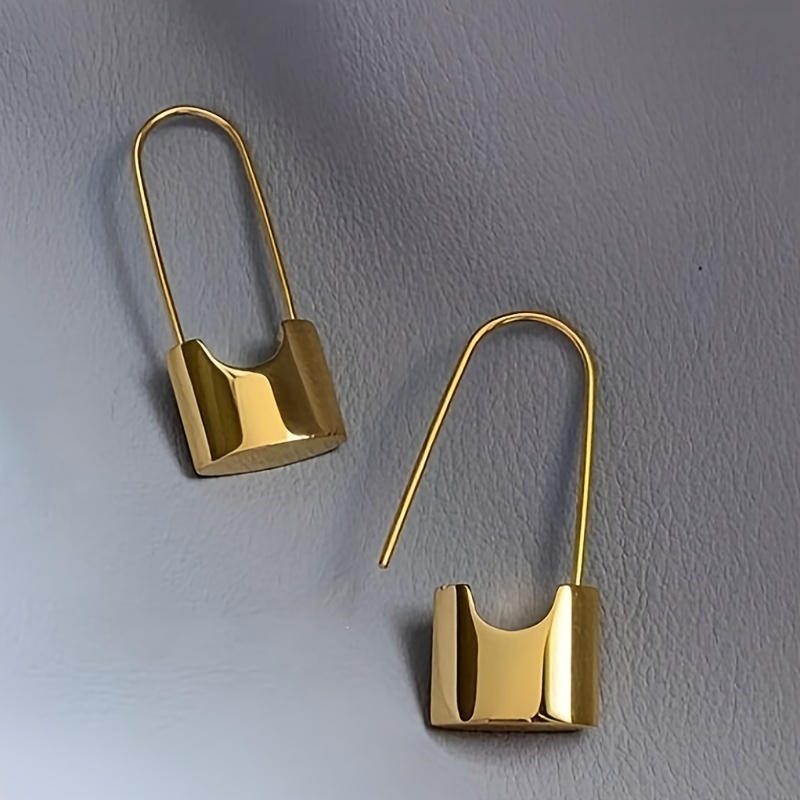 Lock-shaped Earrings Women' Wear Trendy Earrings
