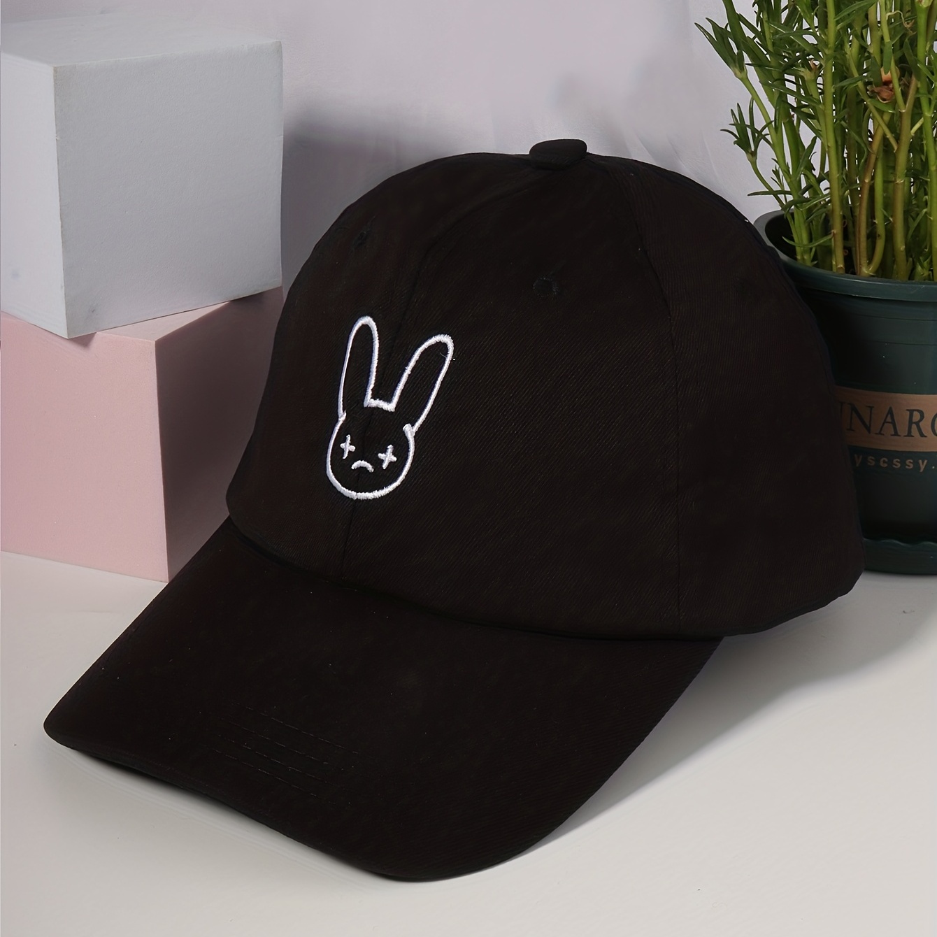 Bad Rabbit Embroidered Baseball Adjustable Solid Color Dad Hats Lightweight  Breathable Couple Sun Hats For Women & Men - Temu