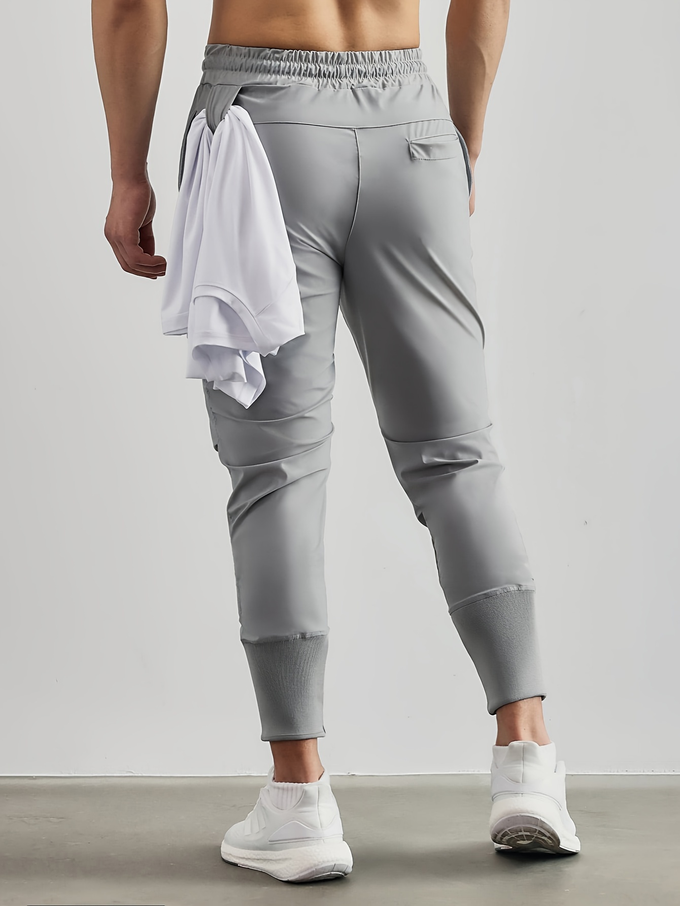 Men Low-rise Sport Sweat Pants Gym Athletic Slim Fit Lounge Trousers Casual  Pant