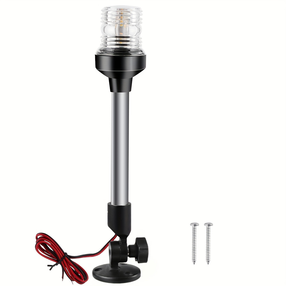 12 24v Adjustable Led Navigation Anchor Lights All Round Fold Down Stern  Light Aluminum Base And Tube Waterproof 2nm Visibility For Fishing Boat  Yacht Pontoon