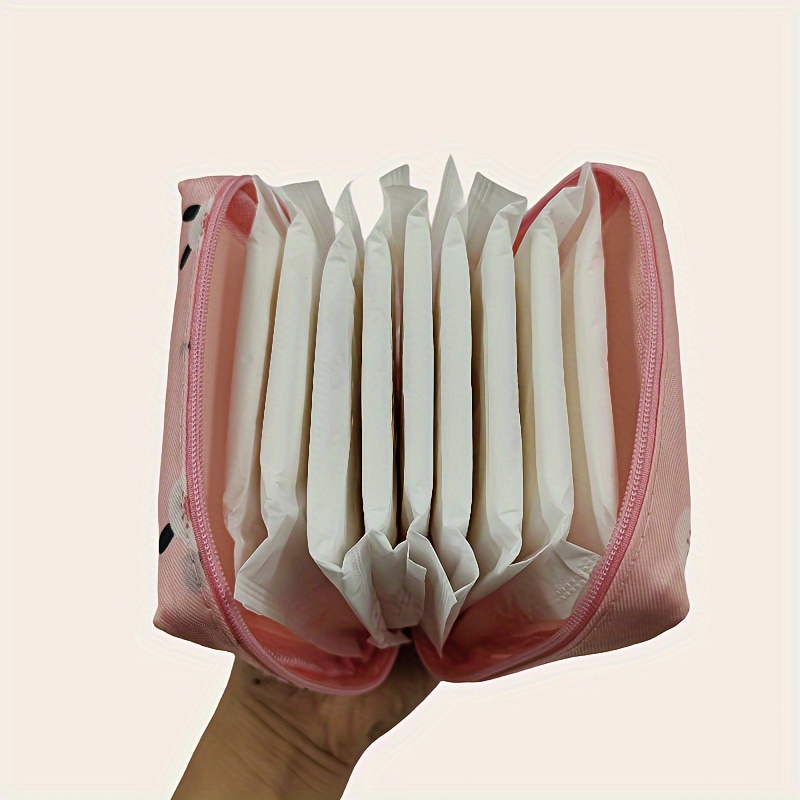 Large Capacity Sanitary Napkin Storage Bag Cute Portable - Temu