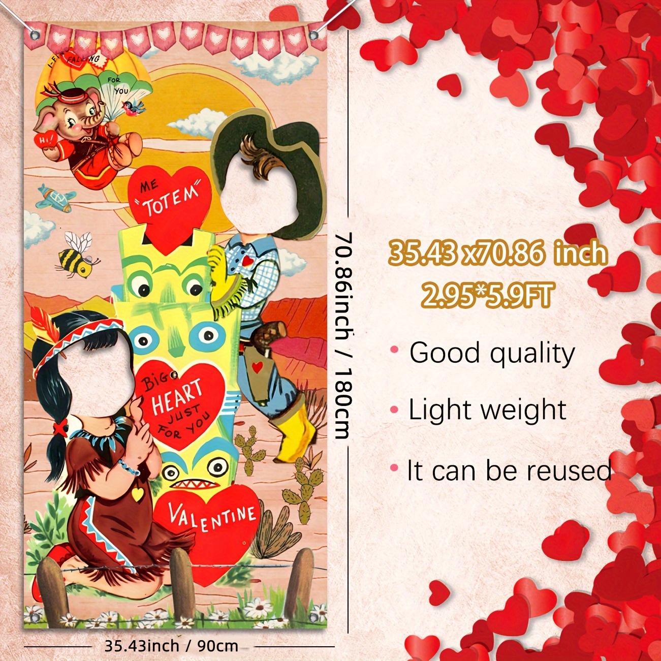 Valentines Day Decor Vintage Valentines Banner Traditional - Temu