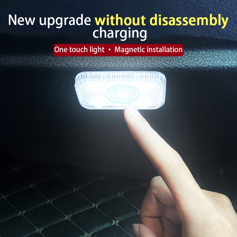 Luces LED táctiles sensibles al tacto para coche, luz Interior