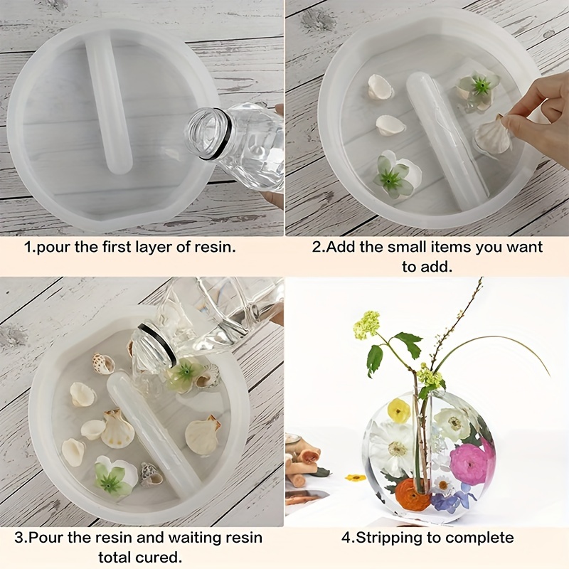 LET'S RESIN Vase Resin Molds, Plant Propagation Station Silicone Epoxy Molds  with 4pcs Test Tube, Glass Planter Vase Silicone Molds for Resin Home  Office Garden Decor – Let's Resin