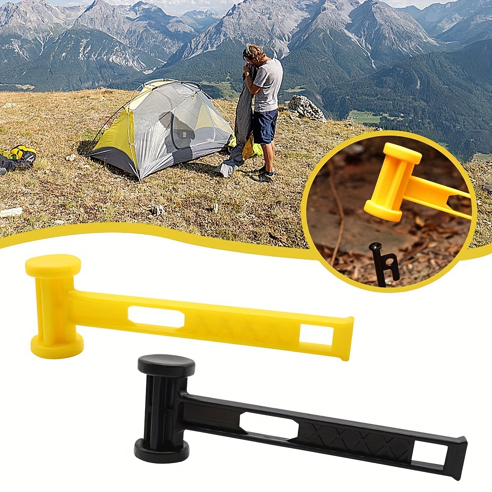 Ultra-light Portable Ground Nail Hammer, Plastic PE Hammer, Outdoor Camping  Tool