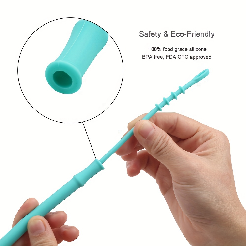 Heat Resistant Silicone Heart Straw With Cleaning Brush - Reusable Straw  For Milk, Water, Cocktails - Decorative Straw For Festivals, Parties,  Weddings, Cocktail Bars, Beaches, And Kitchens - Back To School Supplies -  Temu