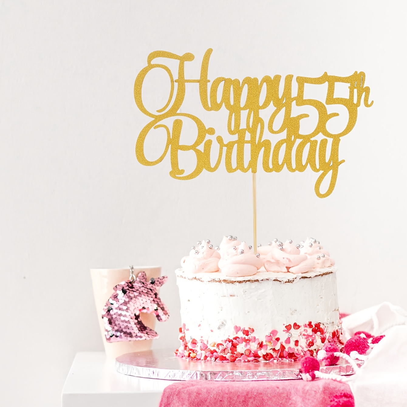 Acrylic Gold Mirror 'Fuck I'm 65!' Birthday Cake Topper - Online Party  Supplies