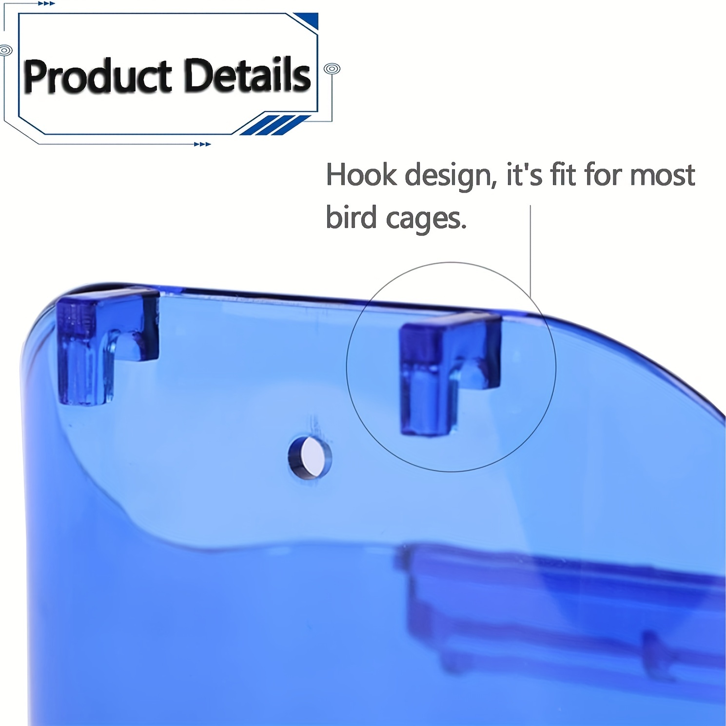 Bird Bath Box Hanging Bathtub for Small Birds Lovebird