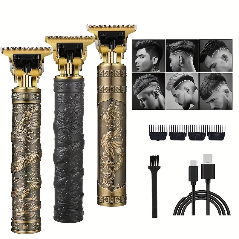 Cortadora de pelo profesional para hombres, cortadora de pelo sin cable  para cortar y arreglar el cabello, kit de recortadora de pelo recargable  para