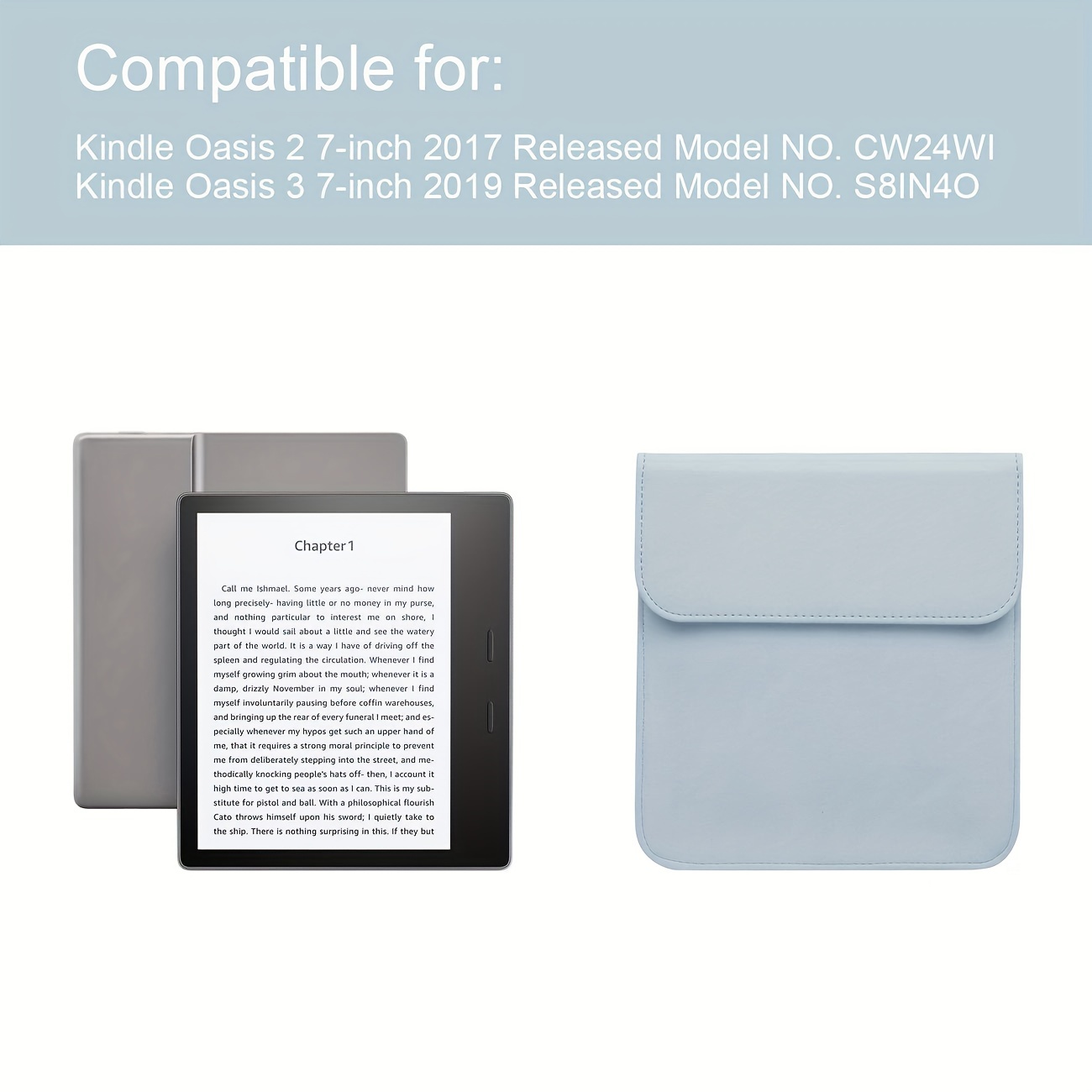 Kindle Oasis (10th Gen 2019, 9th Gen 2017) Flip Case