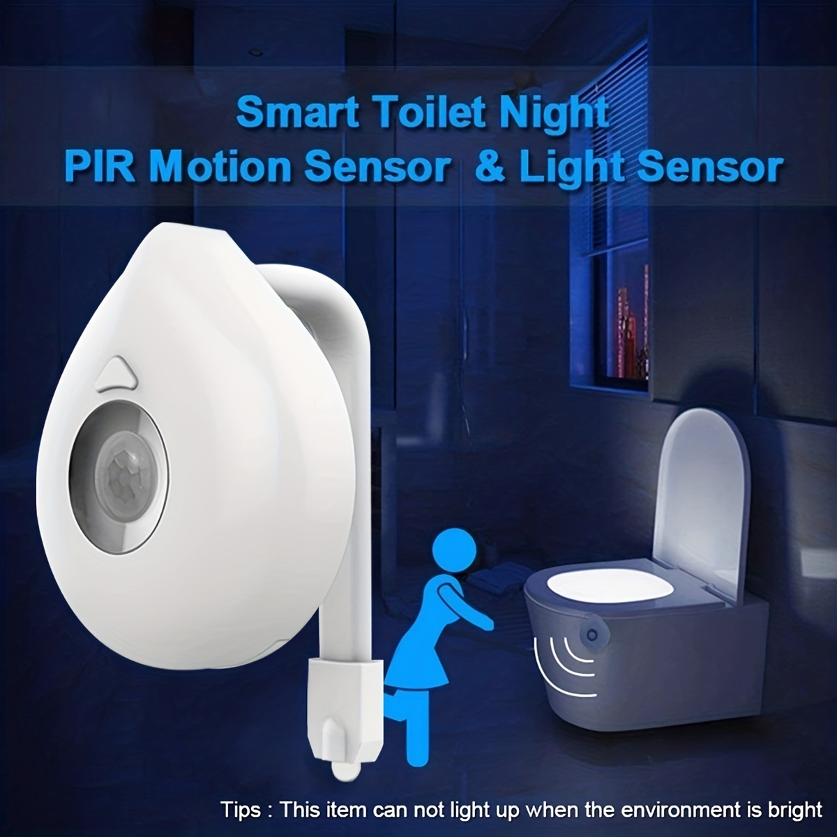 Bowl Brite - Motion Sensor Detected Toilet Bowl Night Light