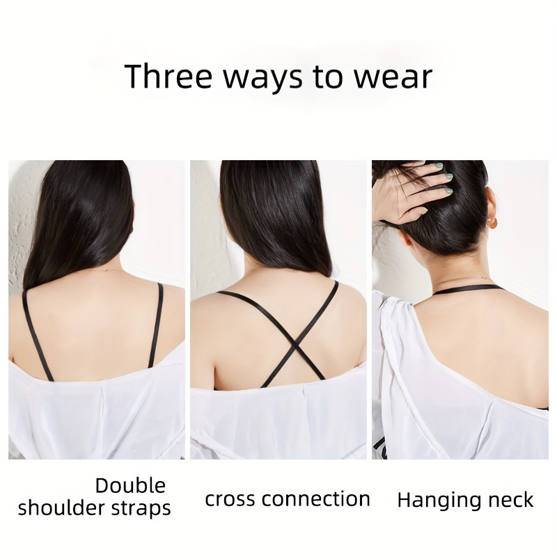 Invisible Bra Shoulder Straps Adjustable Elastic Shoulder - Temu Canada