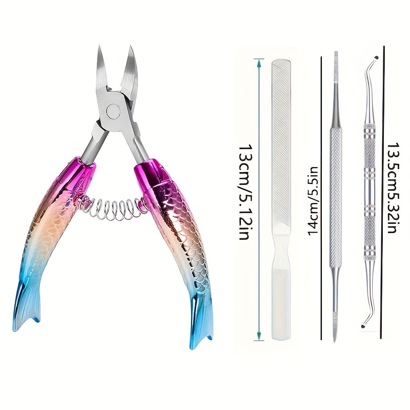 Toe Nail Clippers, Curve Cut - Nippers, Pushers, Scissors