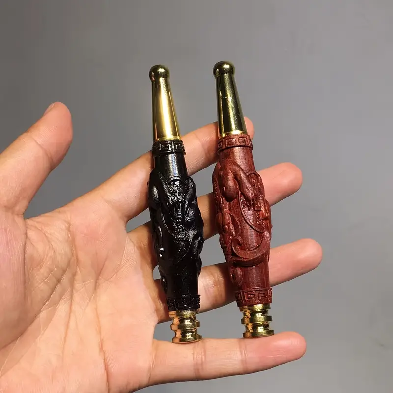 1pc handmade carved pixiu cigarette holder filter suitable for thick and thin cigarette for men and women details 3