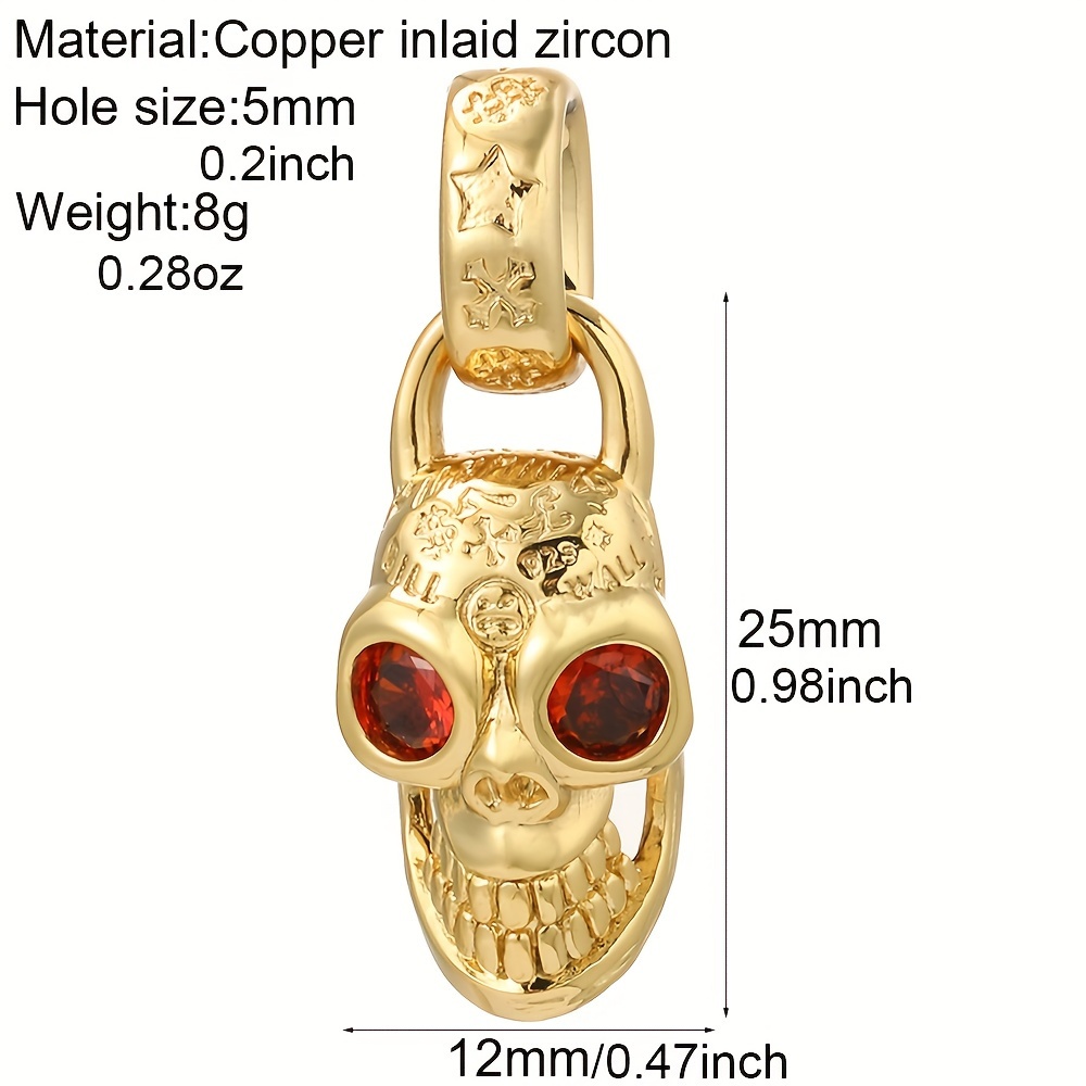 Skeleton Charms Skeleton Pendants Halloween Charms Antiqued Gold Skull Charms Gothic Charms Gothic Pendants Gold Charms 10pcs 26mm