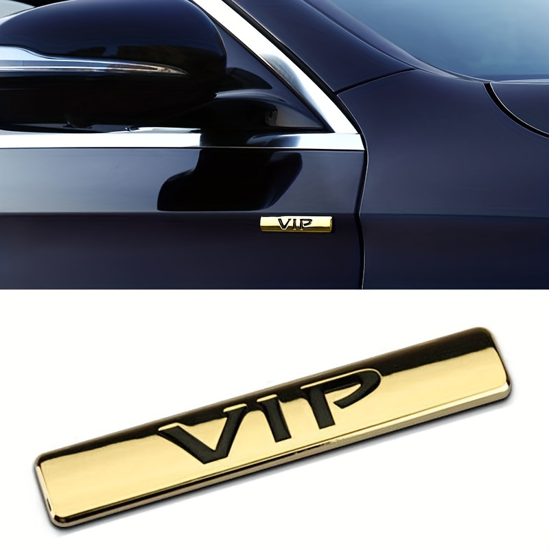Or VIP Club Voiture Auto Coffre Garde-boue Emblème 3D Badge