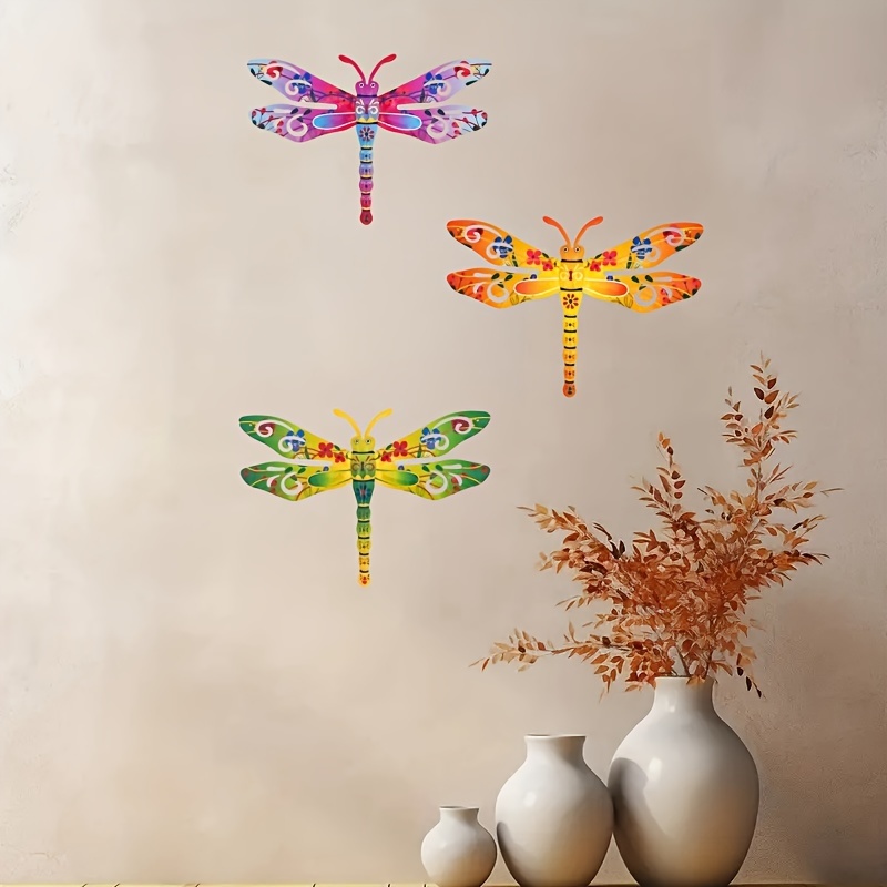 Metal Dragonfly Wall Decor Outdoor Dragonfly Wall Art - Temu Canada