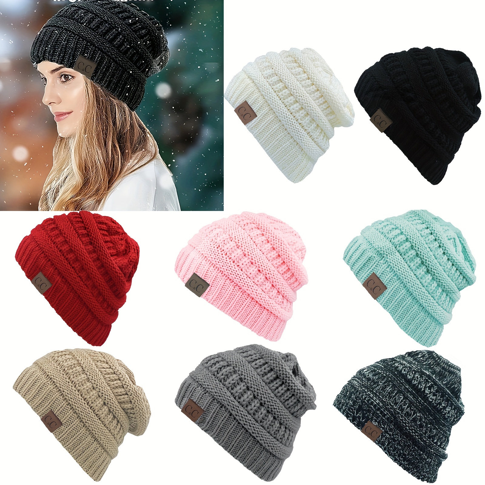 Gorros de lana de NUEVA YORK para mujer gorros gruesos de - Temu