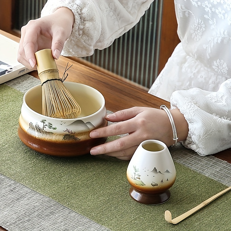 Tea Brush Bamboo Matcha Whisk (Chasen) Japanese Tea Set Tea Spoon