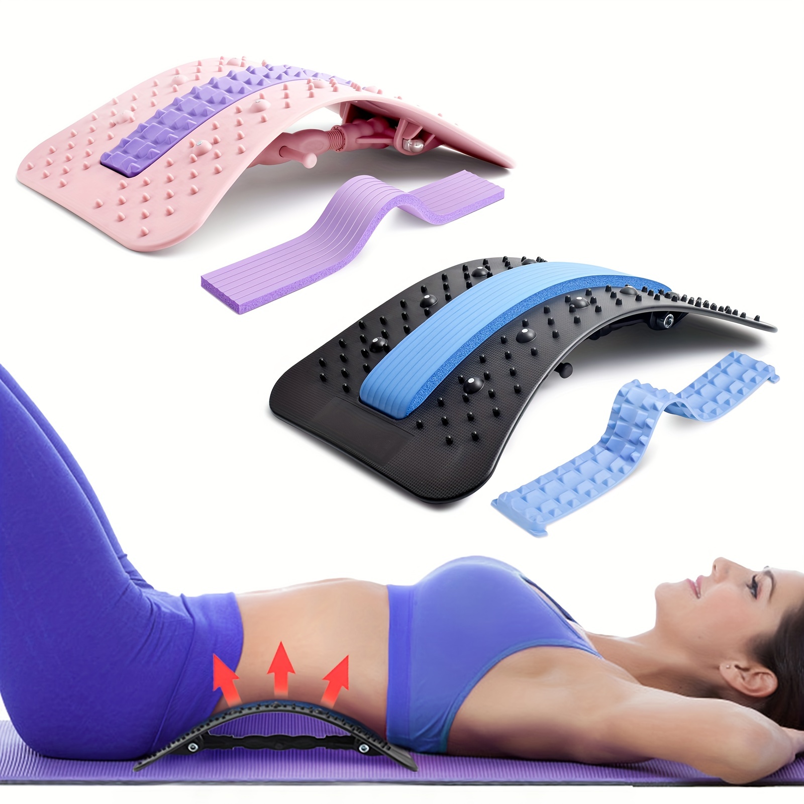Lumbar Back Pain Relief Device Stretcher For Lower And Upper Back Massager  And Lumbar Support
