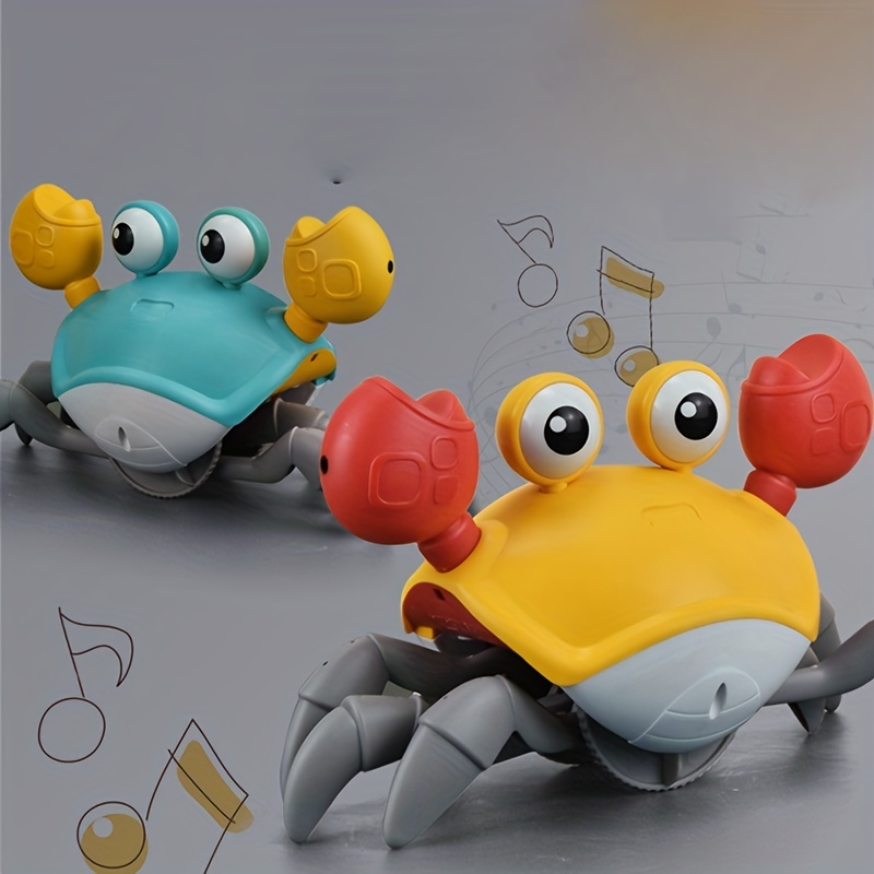 Jouet de crabe rampant pour bébé, jouets pour nourrisson, mignons crabes à  induction sensorielle pour bébé pouvant danser, marcher et se déplacer avec  de la musique lumineuse - Temu France