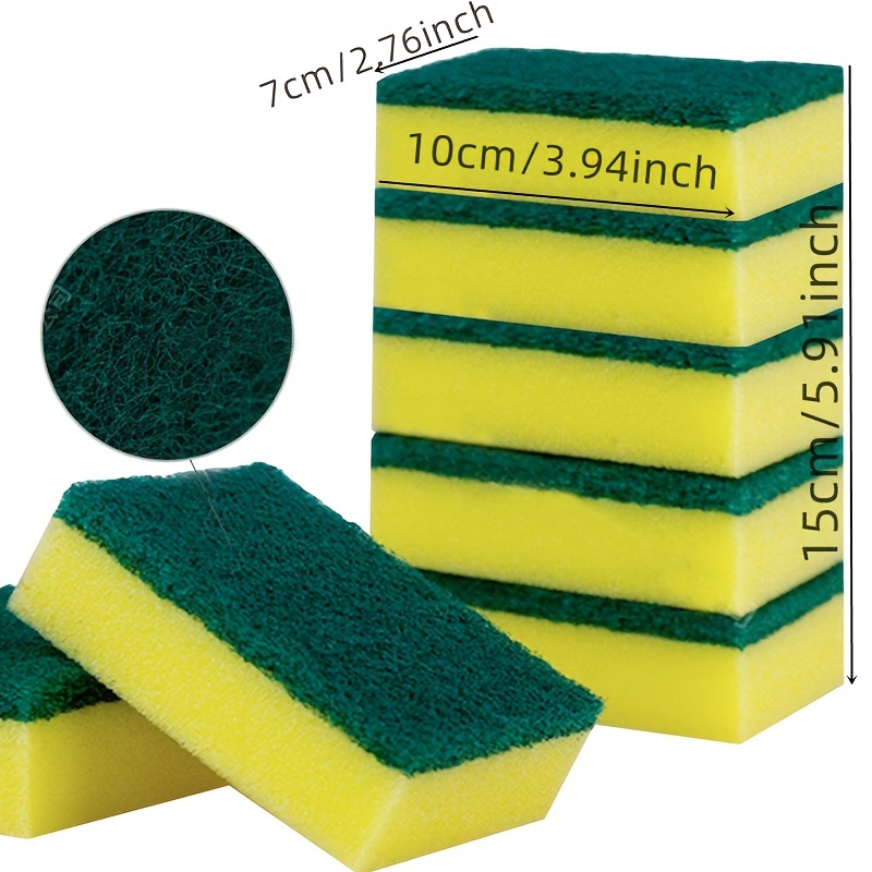 Kitchen Sponge,Multi-purpose Double-faced Scouring Pads Dish