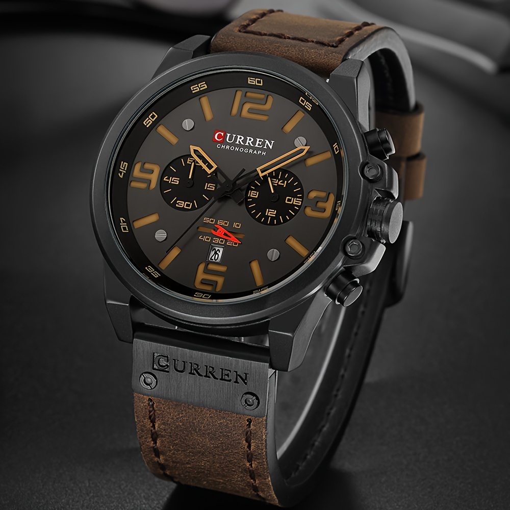 

Curren Men's Sports Watch, Multifunctional Timing Waterproof Wristwatch