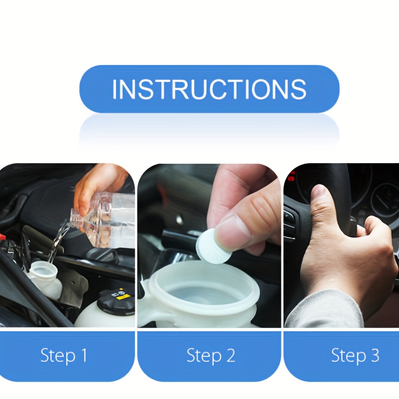 Car Glass Water Film Remover Effervescent Tablets