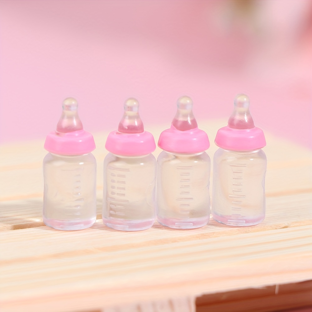 Doll Accessory Set Plastic Miniature Baby Bottle Toy - Temu