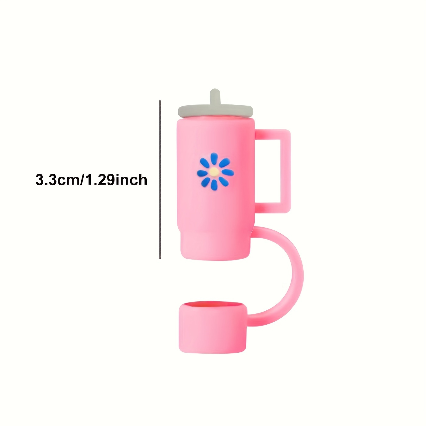 Straw Cover Cap for stanley cup pink, 4Pcs 30&40 oz cup Tumbler accessories