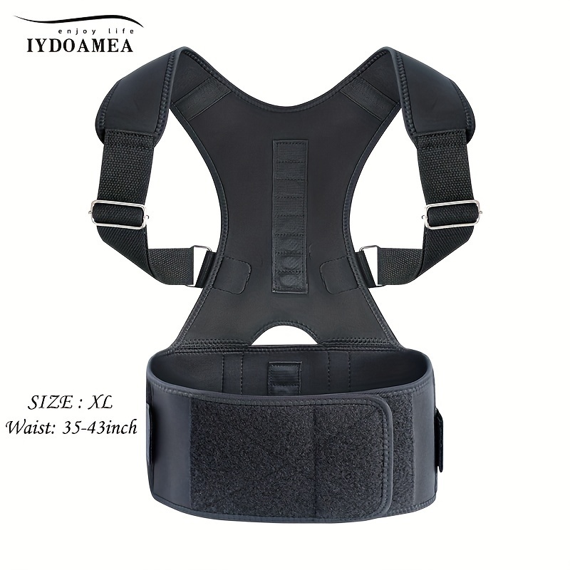 Magnetic Back Brace Posture Corrector Unisex Lumbar Support Belt Size Up  For Best Fit - Sports & Outdoors - Temu United Arab Emirates