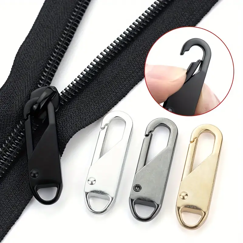 2pcs Artificial Leather Zipper Pull Buckle Extension Strap for Bag Suitcase  Coat