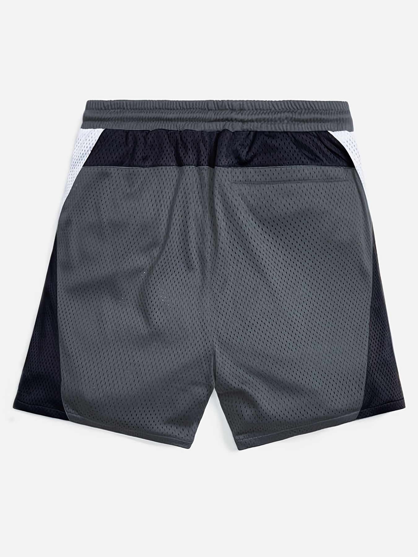 Breathable Mesh Mens Casual Basketball Shorts with Drawstring