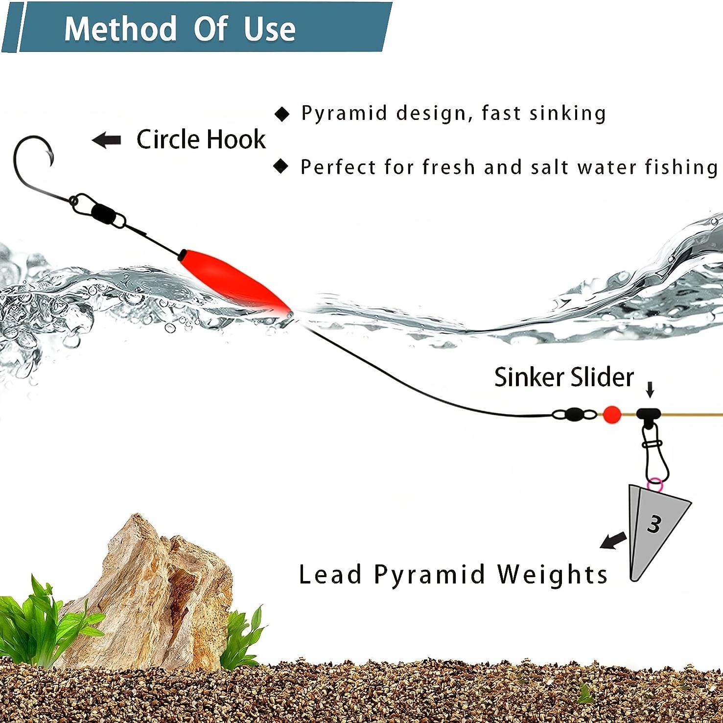 Pyramid Lead Sinkers Fishing Weights Saltwater - Temu