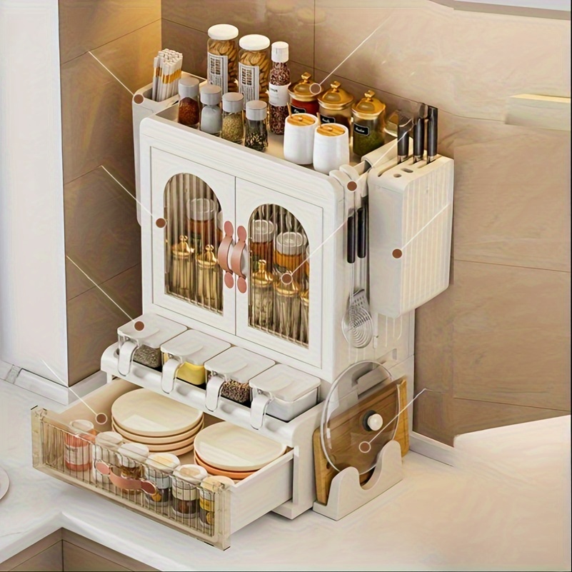 New Kitchen Organizer Under Sink Drawer Storage Box Cabinet Desktop Snack Makeup  Storage Box Spice Organizer Kitchen Accessories - AliExpress