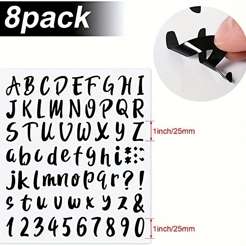 Self Adhesive Letters Numbers Kit Alphabet Number Stickers - Temu