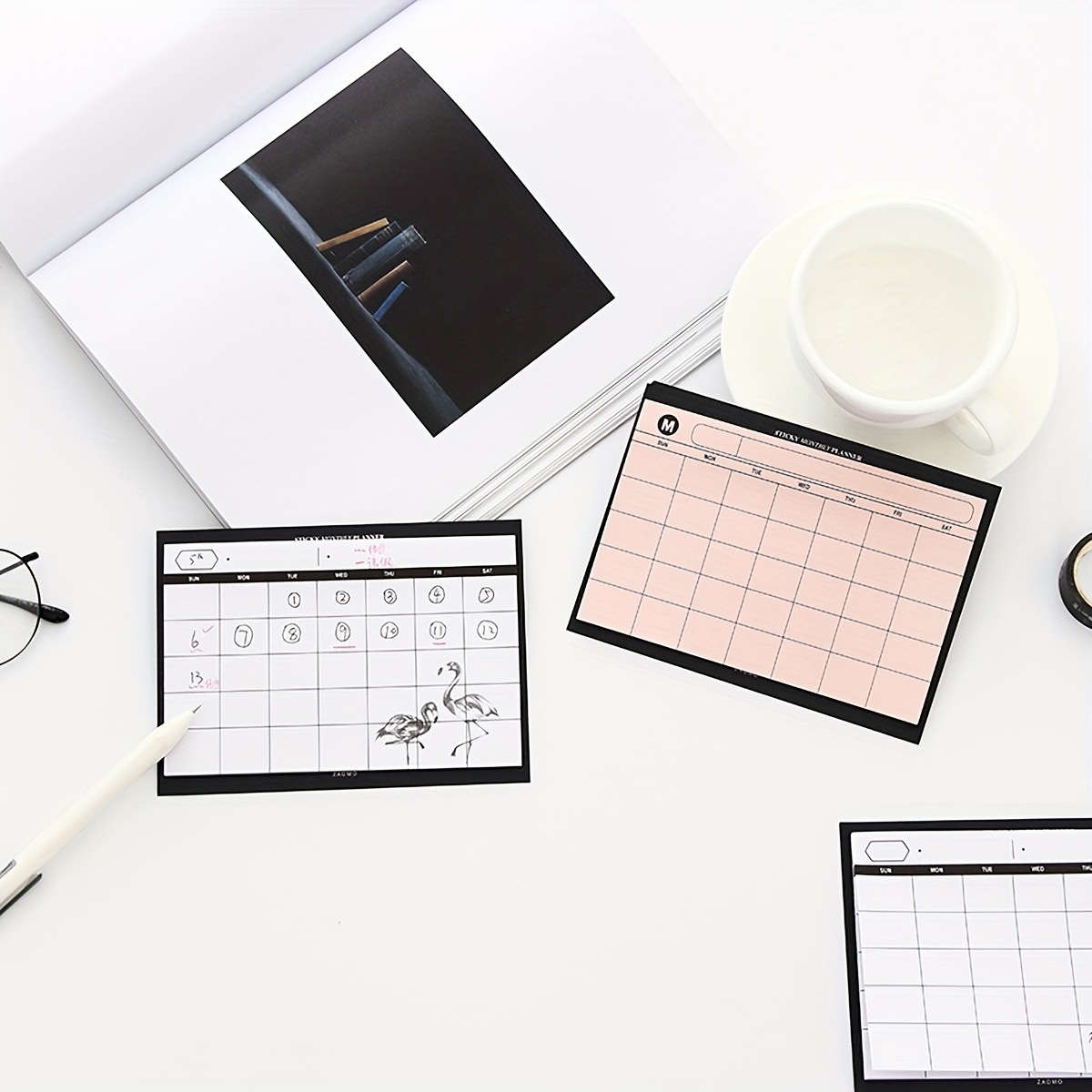 1pc Creative Simple Desktop Schedule Book, Planner Mensile, Apprendimento  Tearable Memo Pad, Self-adhesive.30sheets
